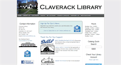 Desktop Screenshot of claveracklibrary.org